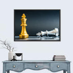 Gold King Victorious Over Fallen Silver King Wall Art