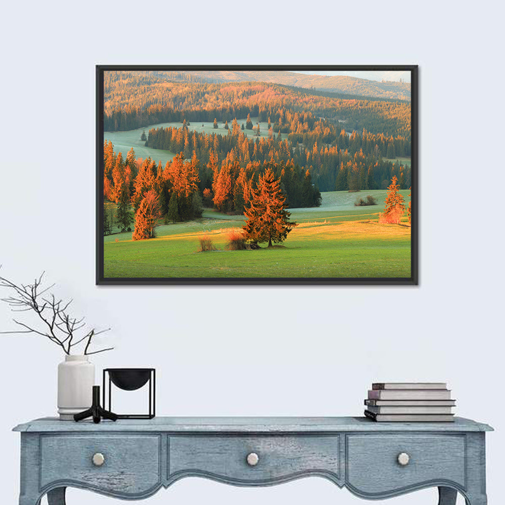 Tatra Mountain Hills Wall Art in a room, landscape