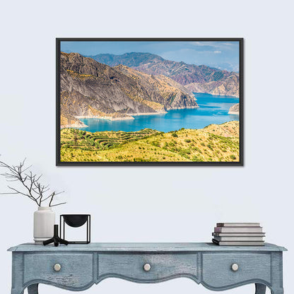 Nurek Reservoir, Tajikistan Wall Art