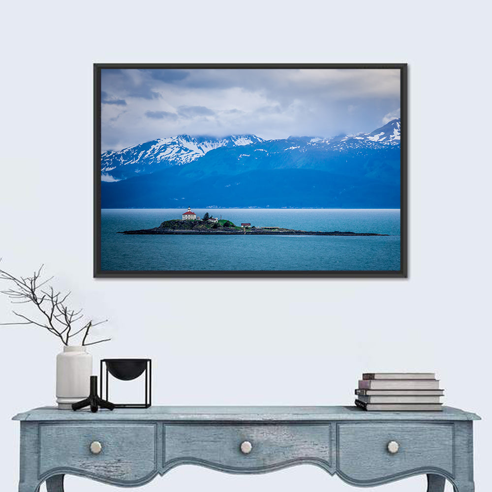 Five Finger Lighthouse, Mud Bay, Alaska Wall Art in a room, landscape