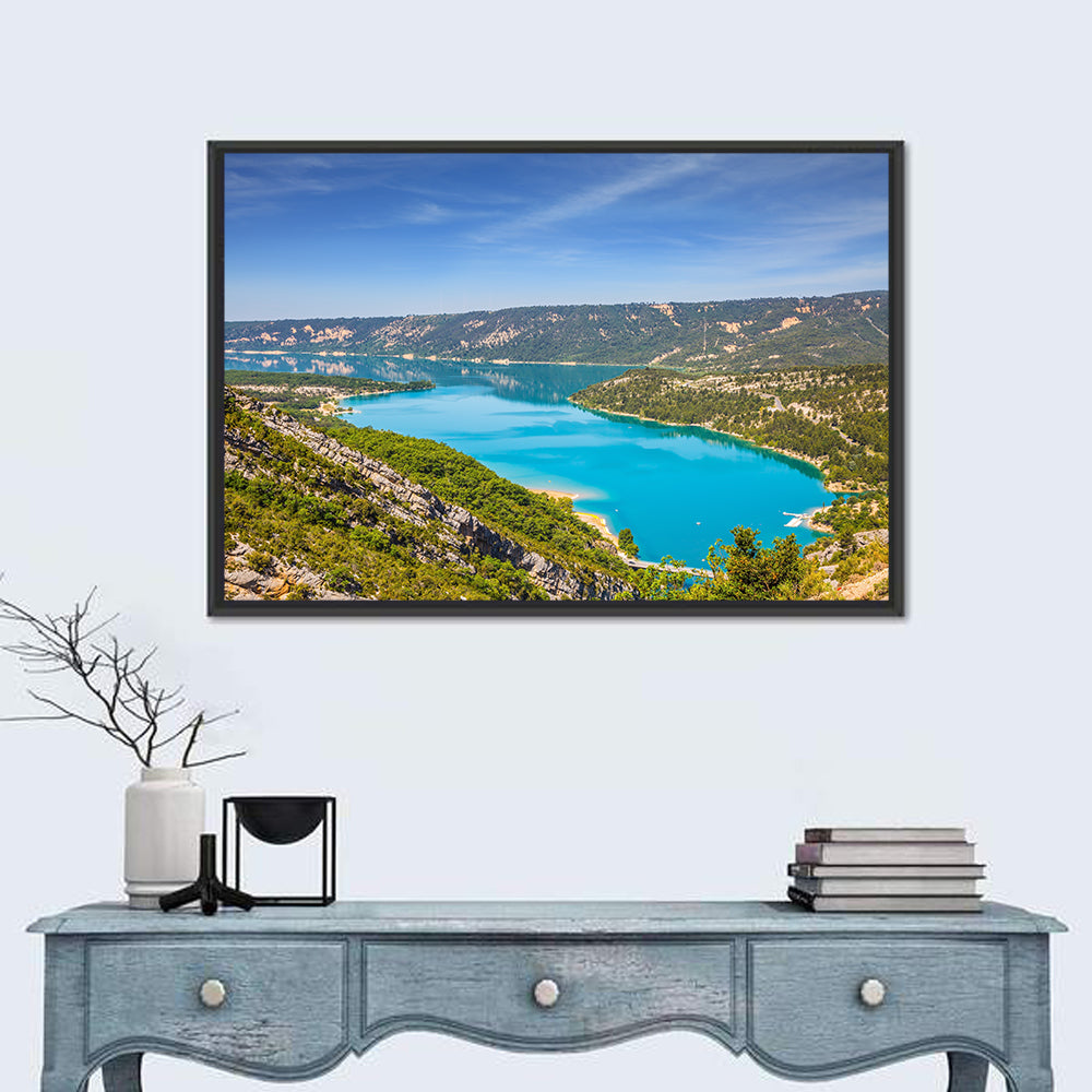 Canyon of Verdon Wall Art in a room, landscape