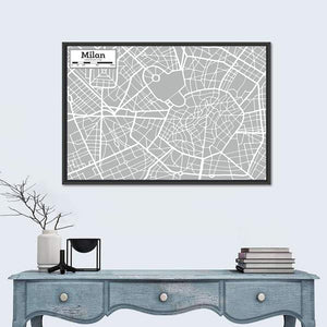 Milan Map Wall Art