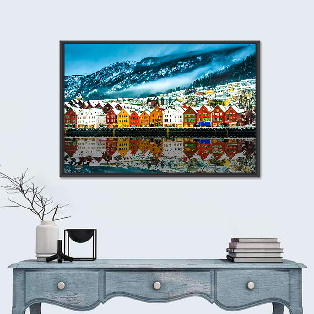 Bryggen Harbor, Bergen Wall Art