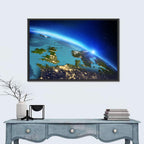 Sunrise Over Europe from Orbit Wall Art