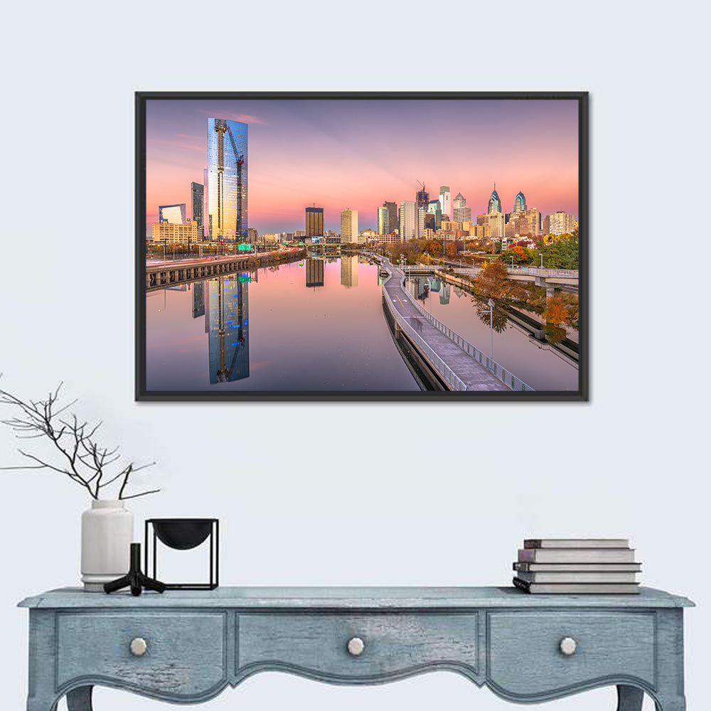 Philadelphia Skyline at Twilight Wall Art