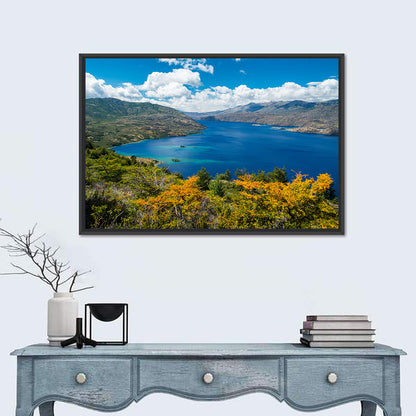 Lake Cochrane Autumn Shore Wall Art
