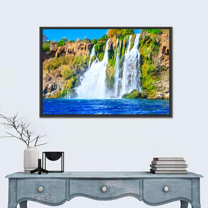 Duden Waterfalls Cliffside, Antalya Wall Art