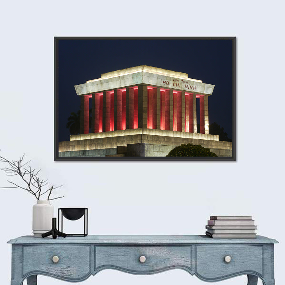 Ho Chi Minh Mausoleum at Night Wall Art