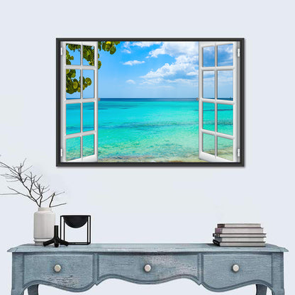 Dominican Republic Window Seascape Wall Art
