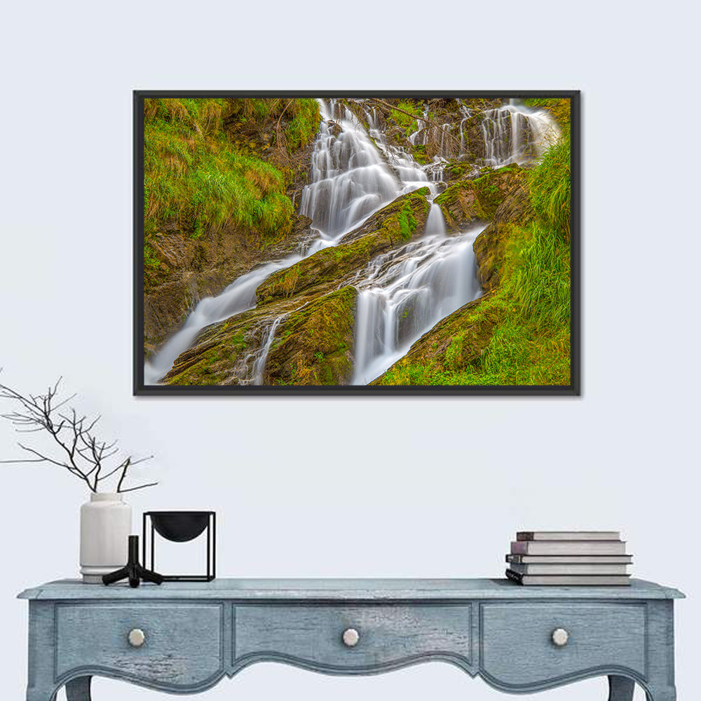 Tiered Waterfall in Val D'aosta Wall Art