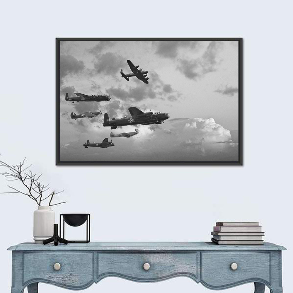 Lancaster Bombers in Formation Wall Art