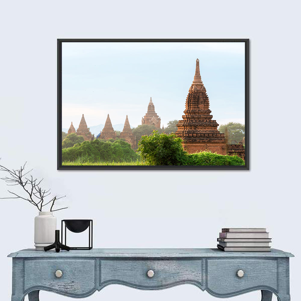 Ancient Pagodas of Bagan Wall Art in a room, landscape