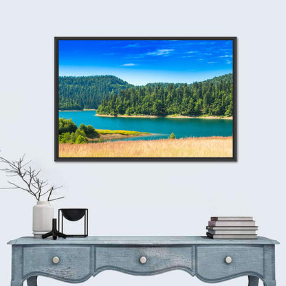 Lokvarsko Lake Turquoise Shoreline Wall Art
