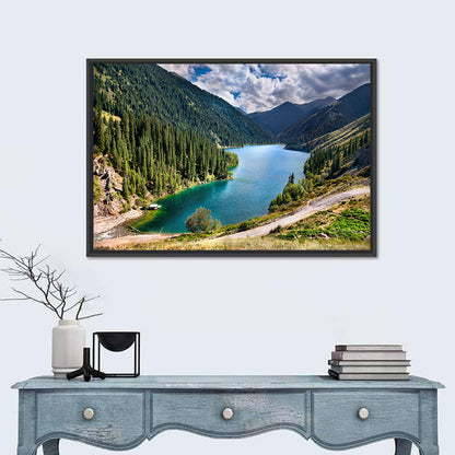 High Mountain Lake Kolsai In Kazakhstan Wall Art