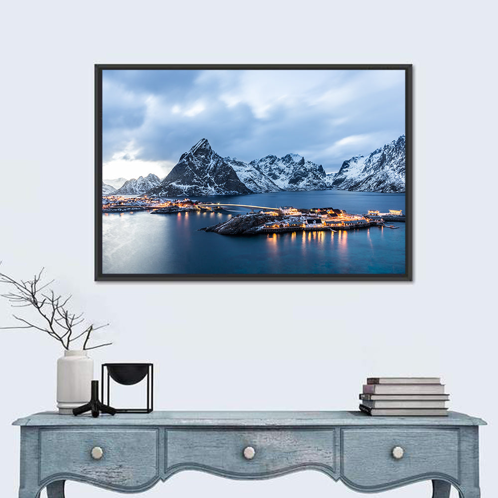 Blue Hour Over Reine, Lofoten Wall Art
