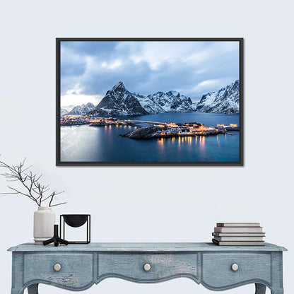 Blue Hour Over Reine, Lofoten Wall Art