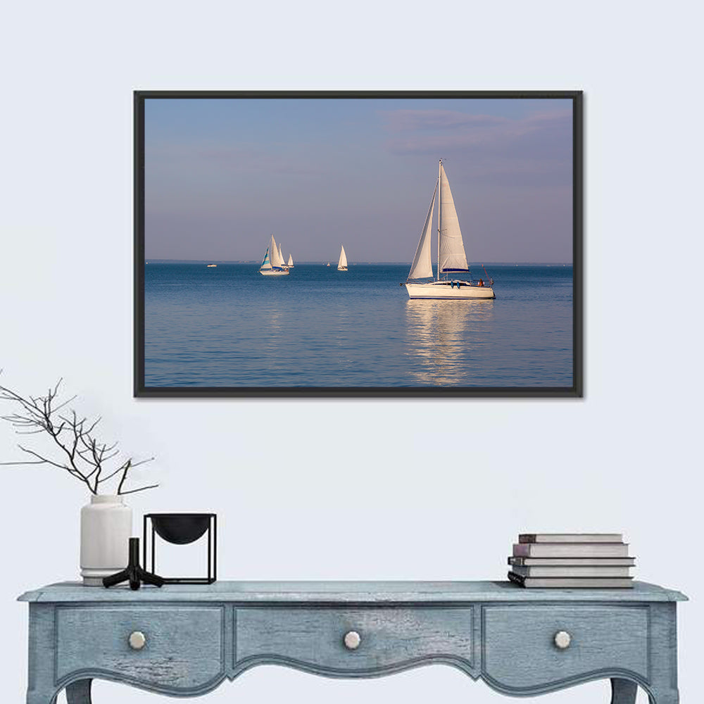 Sailboats on Lake Balaton Wall Art