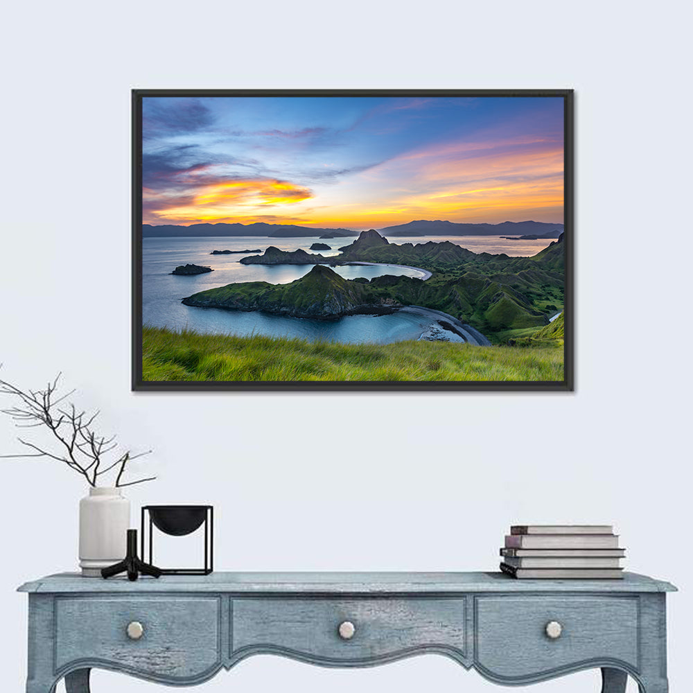 Padar Island Sunset, Labuan Bajo Wall Art in a room, landscape
