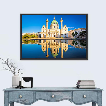 Karlskirche with Reflecting Pool Wall Art