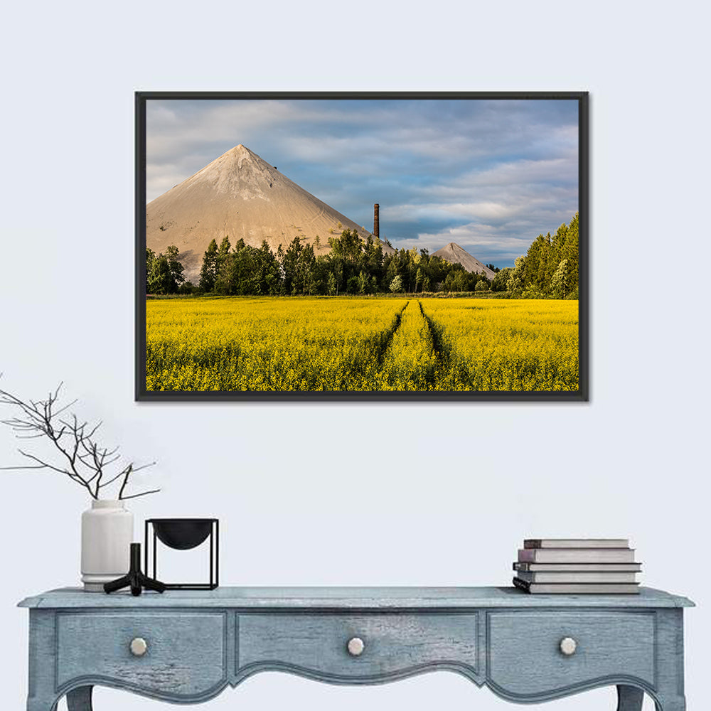 Estonian Oil Shale Ash Heaps Wall Art in a room, landscape