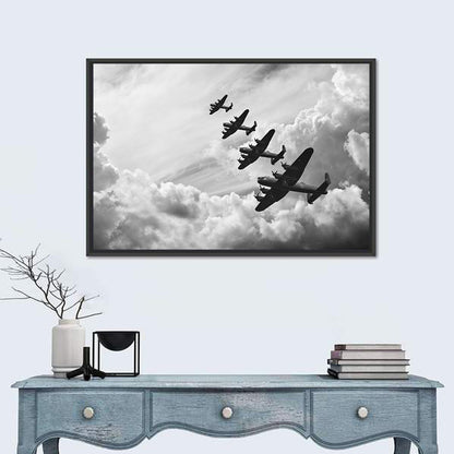Lancaster Bombers in Formation Wall Art