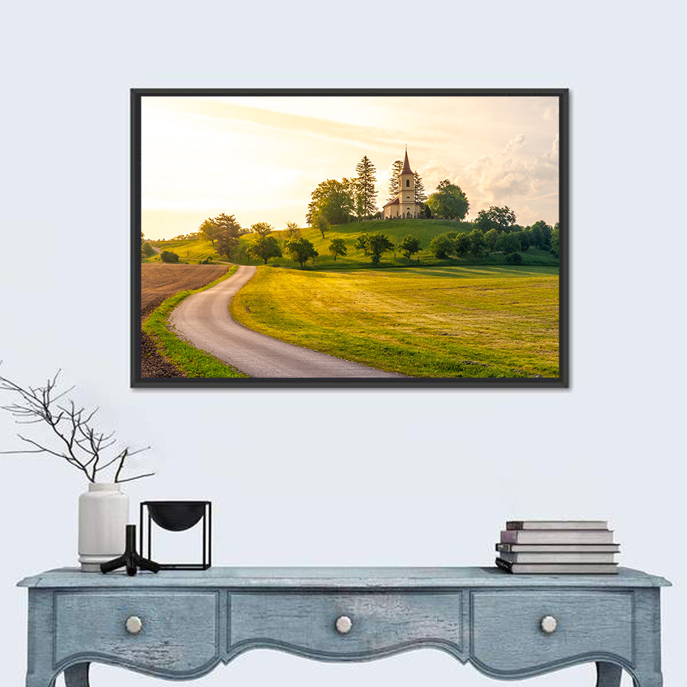 St Peter and Pauls Hilltop Church Wall Art in a room, landscape