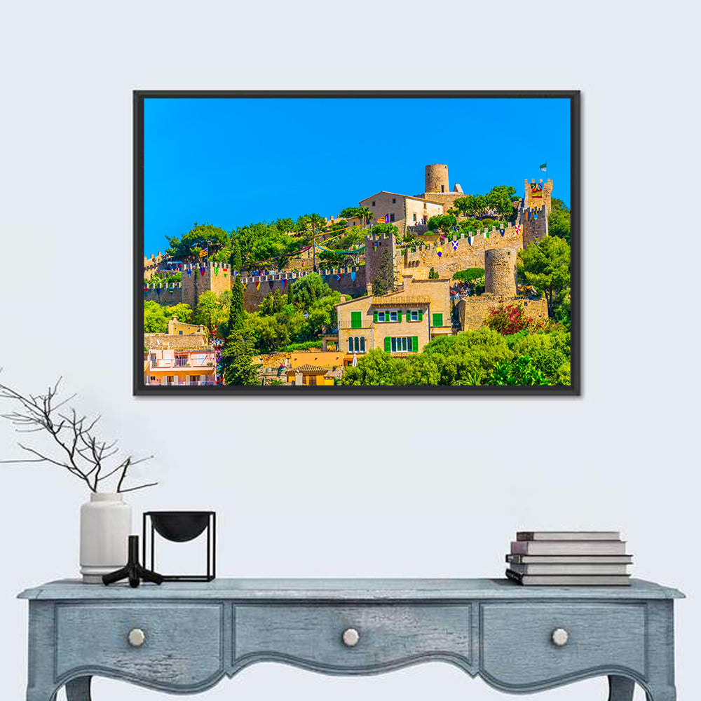 Capdepera Castle & Capdepera Town Spain Wall Art