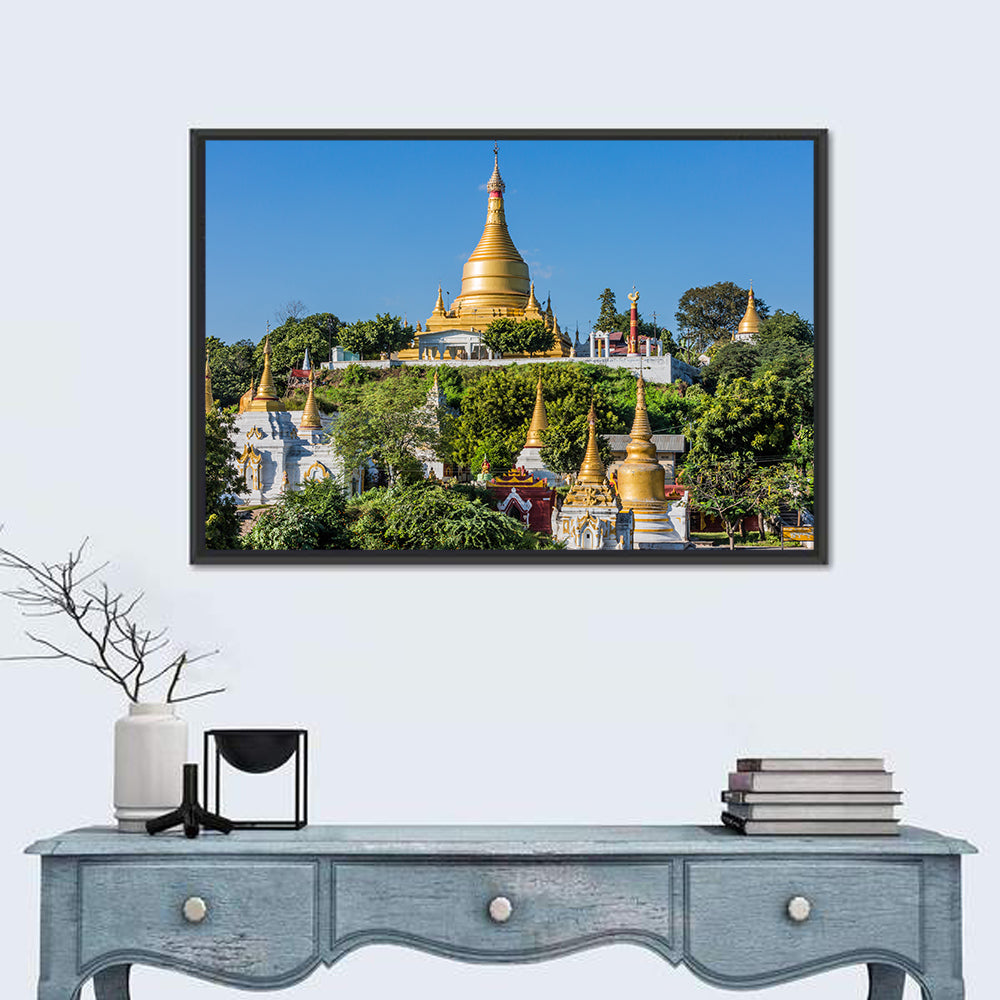 Sagaing Hills Temples, Mandalay Wall Art in a room, landscape