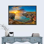 Popeye Village Sunset, Anchor Bay Malta Wall Art