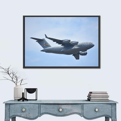 C-17 Globemaster Iii England Airshow Blue Sky Wall Art