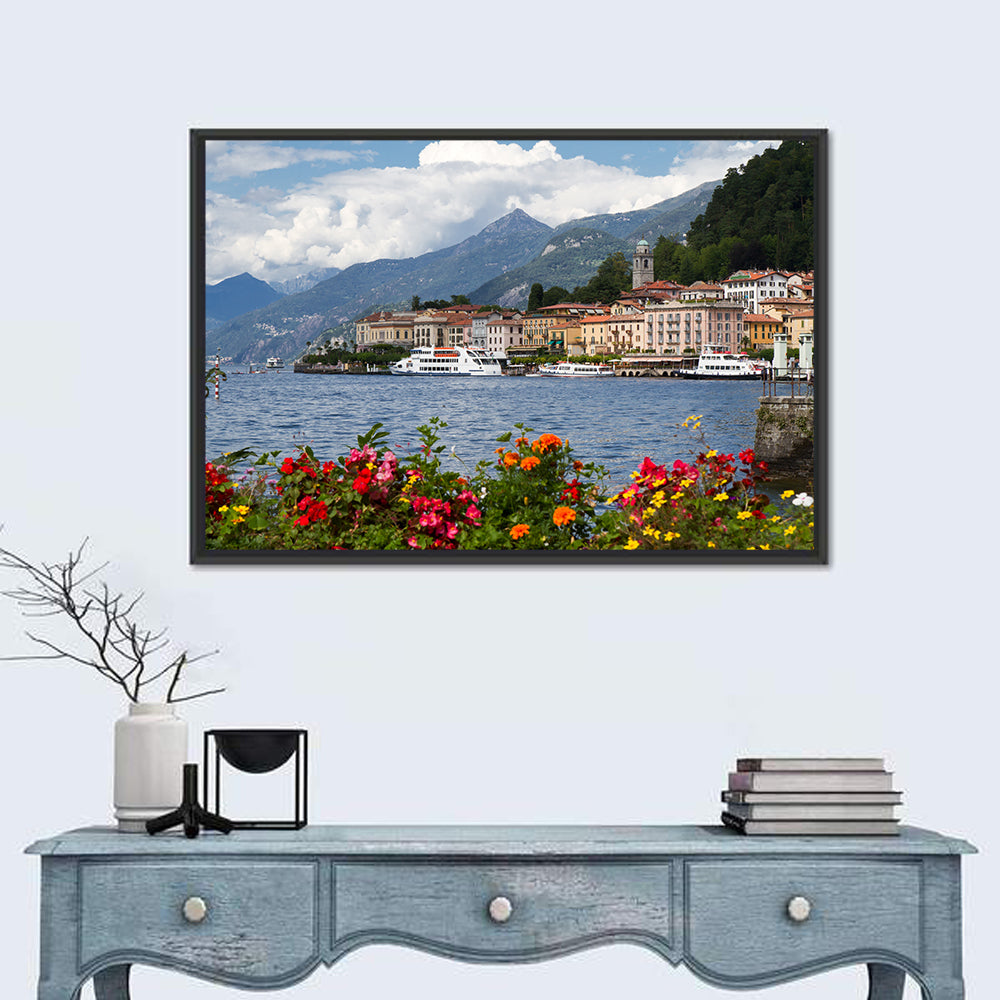 Bellagio Floral Shore Lake Como Wall Art
