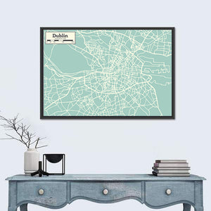 Dublin Map Wall Art