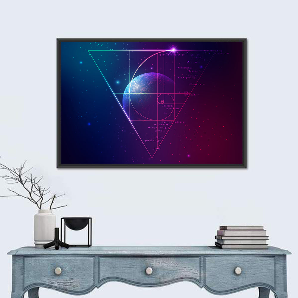 Golden Spiral Planet Wall Art