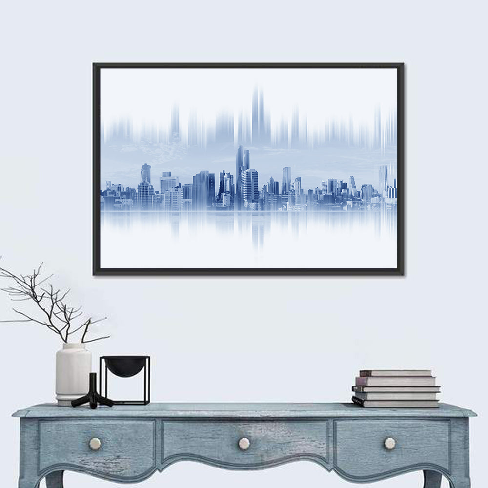 Abstract Skyscraper Reflection Wall Art
