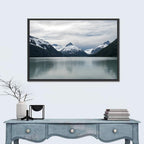 Glacial Mountain Lake Reflection Wall Art