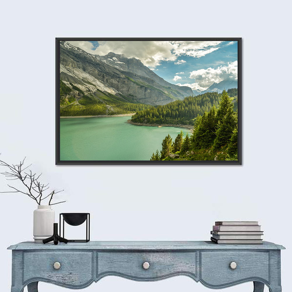 Oeschinen Lake, Swiss Alps Wall Art