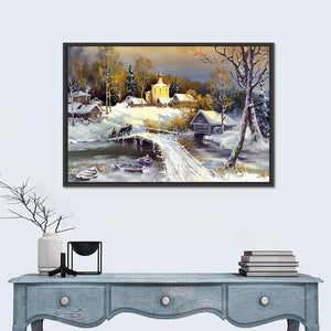 Winter Village Wall Art