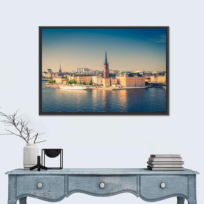 Riddarholmen Church Golden Hour Skyline Wall Art