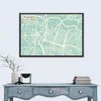 Sacramento River Map Wall Art