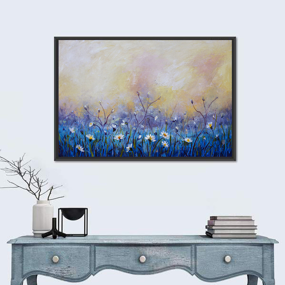 Chamomile Wildflowers Oil Painting Wall Art