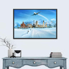 Global Landmarks Collage Wall Art