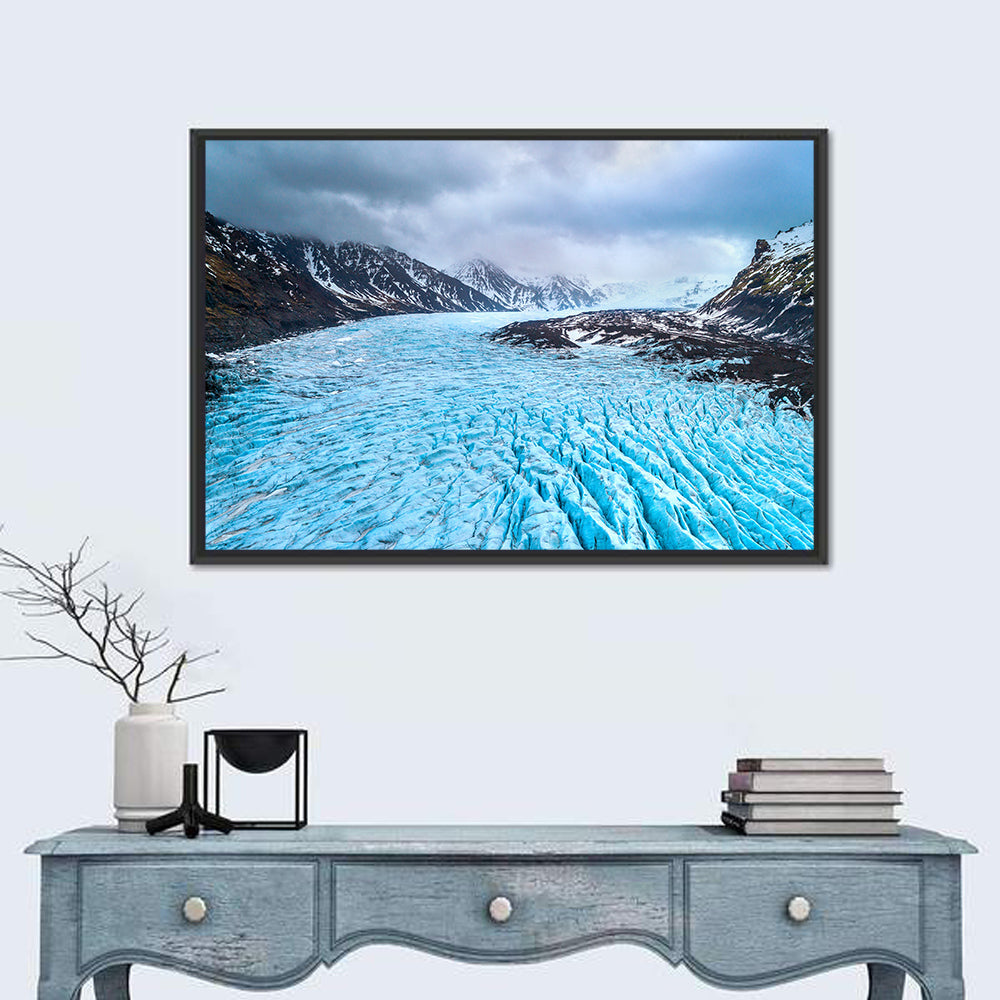 Skaftafell Glacier Aerial View Wall Art