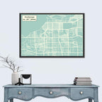 Anchorage, Alaska Map Wall Art