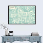 Louisville Kentucky Minimalist City Map Wall Art