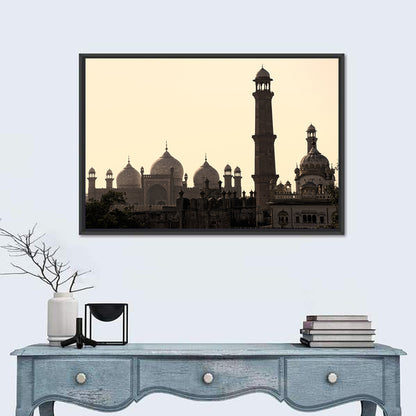 Badshahi Mosque Silhouette Wall Art