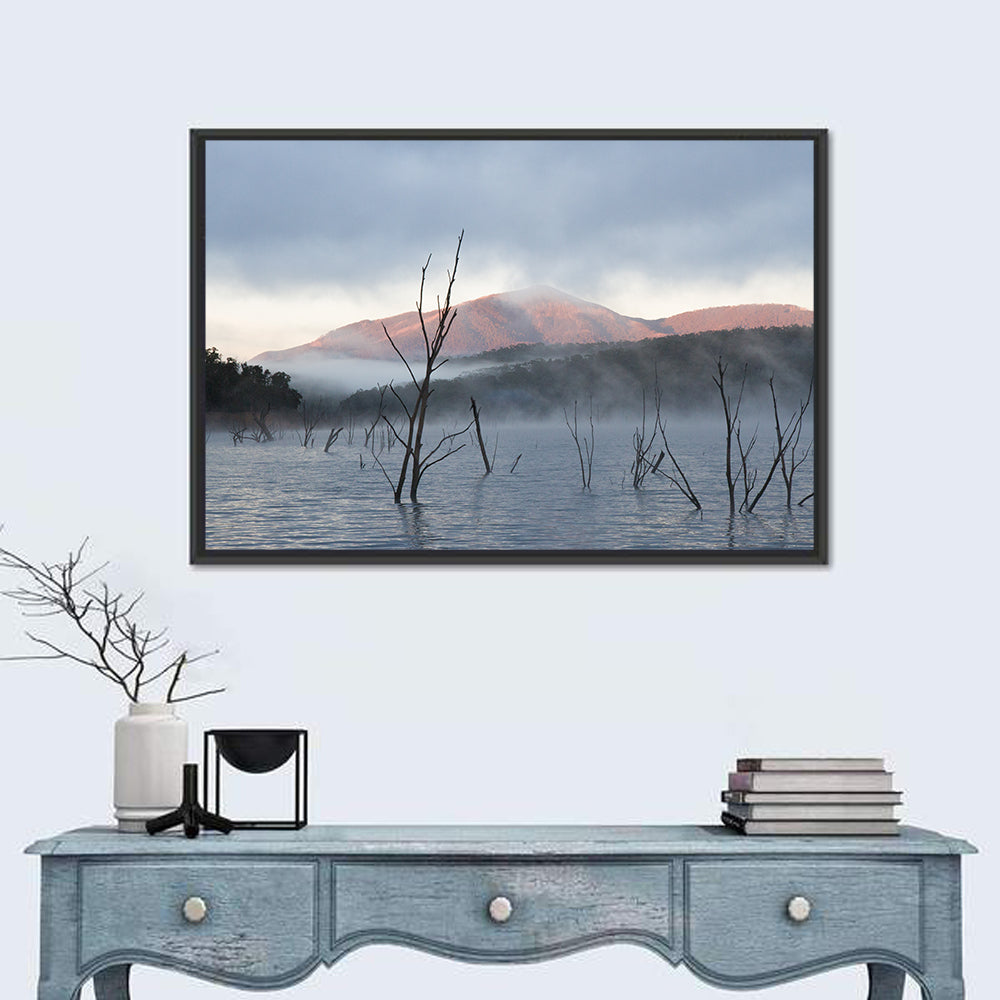 Lake Eildon Morning Mist Wall Art