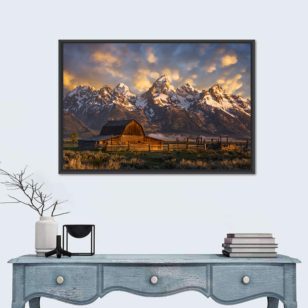 John Moulton Barn In Wyoming Wall Art