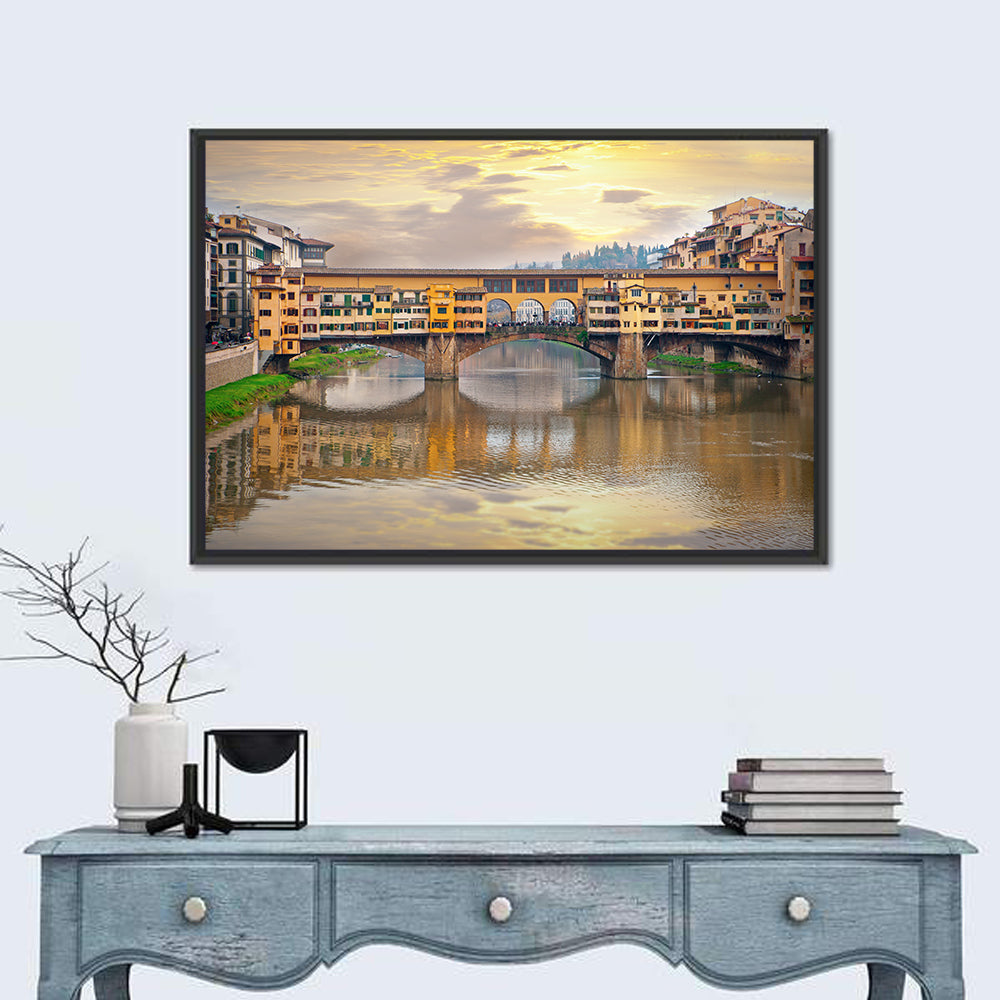 Ponte Vecchio at Golden Hour Wall Art