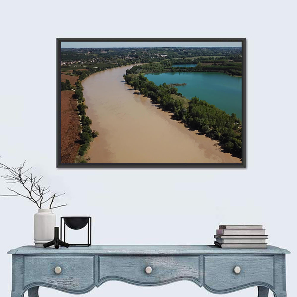 Garonne River and Cadillac Lake Wall Art