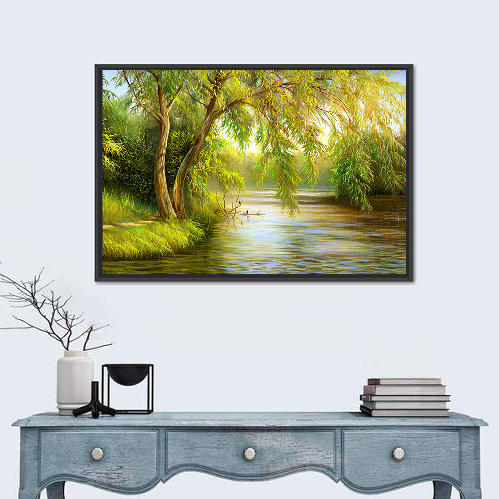 Summer Lake in the Woods Wall Art
